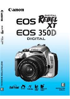 Canon EOS 350D manual. Camera Instructions.